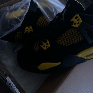 Air Jordan Black and Yellow Sneakers